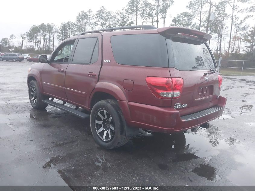 2007 Toyota Sequoia Sr5 V8 VIN: 5TDZT34A57S296515 Lot: 38327683