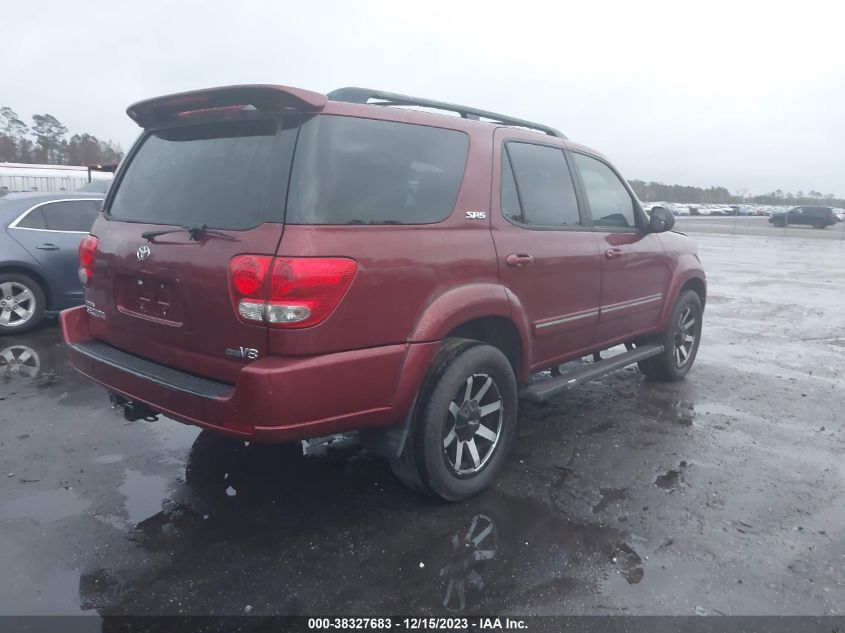 2007 Toyota Sequoia Sr5 V8 VIN: 5TDZT34A57S296515 Lot: 38327683