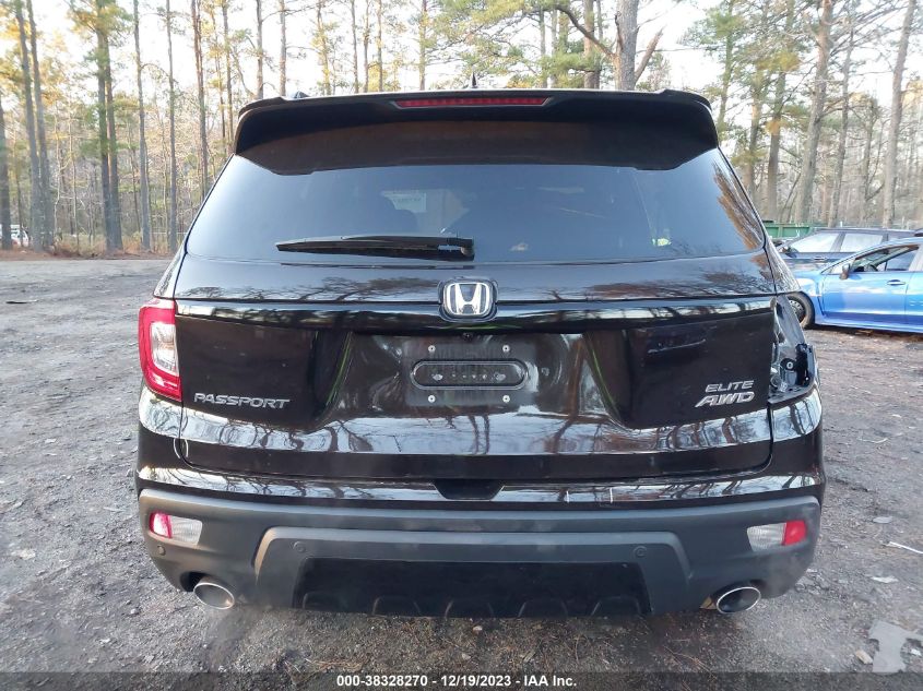 2020 Honda Passport Awd Elite VIN: 5FNYF8H0XLB004986 Lot: 38328270