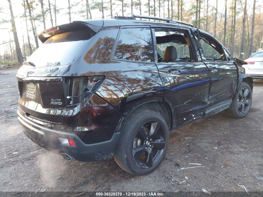 2020 Honda Passport Awd Elite VIN: 5FNYF8H0XLB004986 Lot: 38328270