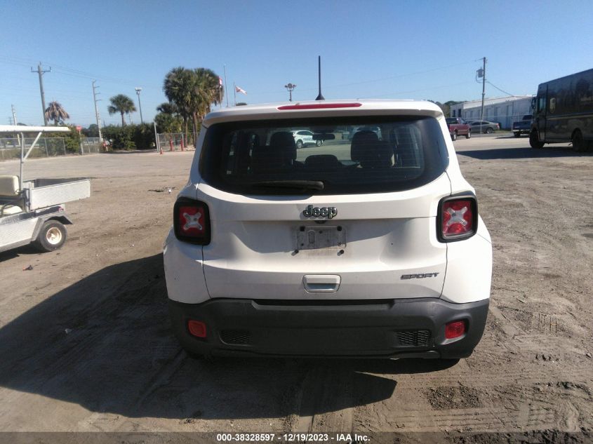 2019 Jeep Renegade Sport Fwd VIN: ZACNJAAB8KPK17590 Lot: 38328597