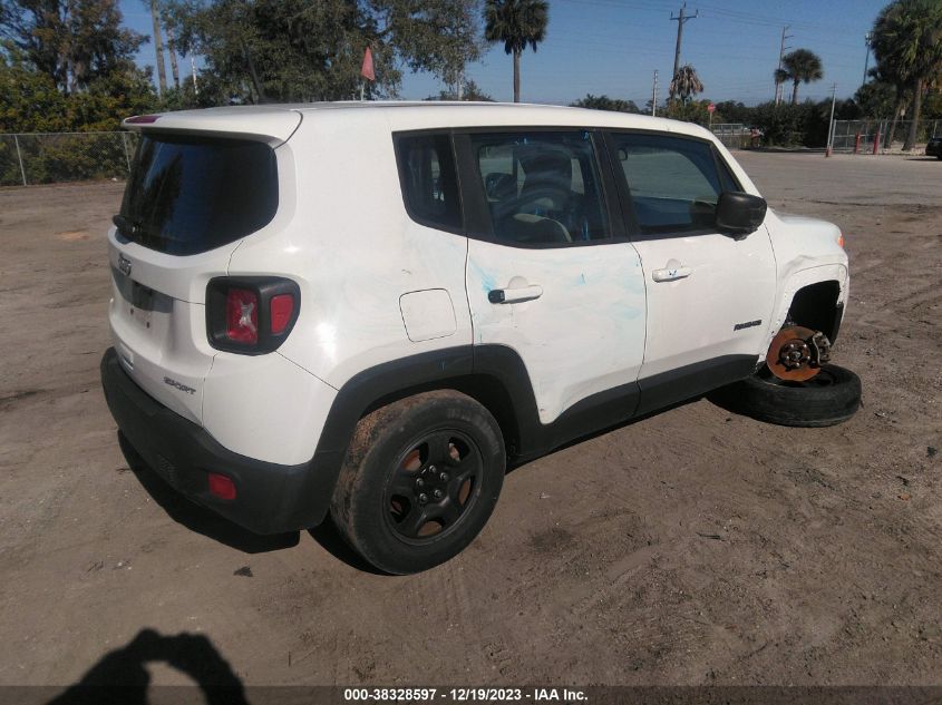 2019 Jeep Renegade Sport Fwd VIN: ZACNJAAB8KPK17590 Lot: 38328597