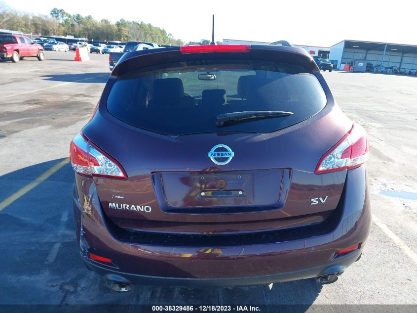 2014 Nissan Murano Sv VIN: JN8AZ1MUXEW419320 Lot: 38329486