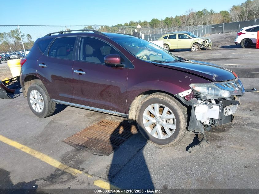 2014 Nissan Murano Sv VIN: JN8AZ1MUXEW419320 Lot: 38329486