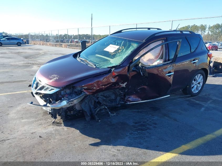 2014 Nissan Murano Sv VIN: JN8AZ1MUXEW419320 Lot: 38329486