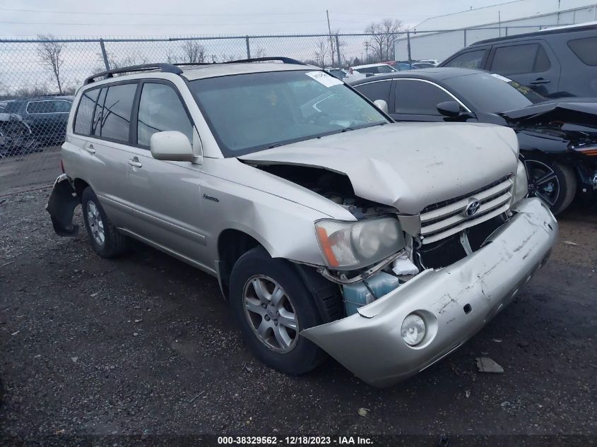 2002 Toyota Highlander Limited V6 VIN: JTEGF21A420042170 Lot: 38329562