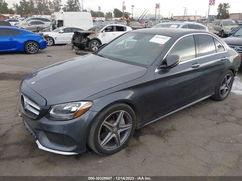 2016 Mercedes-Benz C 300 Luxury/Sport VIN: 55SWF4JB5GU129538 Lot: 38329587