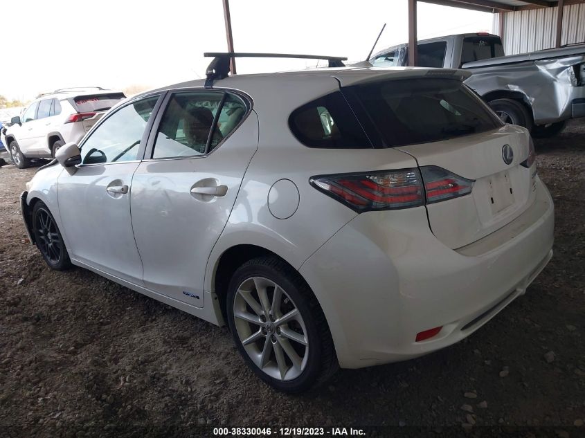 2012 Lexus Ct 200H Premium VIN: JTHKD5BHXC2109893 Lot: 38330046