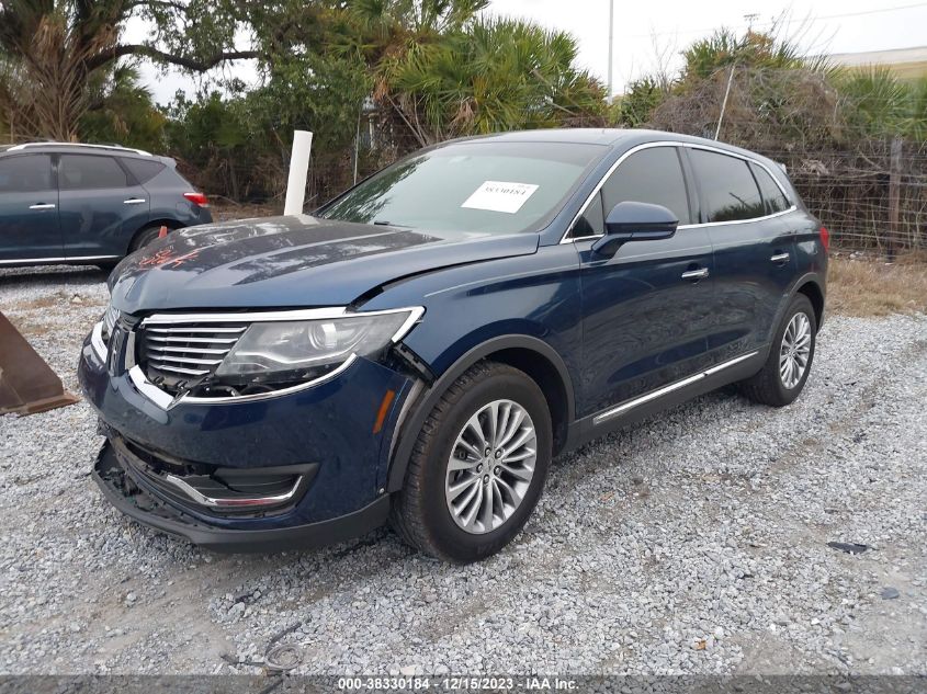 2017 Lincoln Mkx Select VIN: 2LMPJ6KR9HBL30756 Lot: 38330184