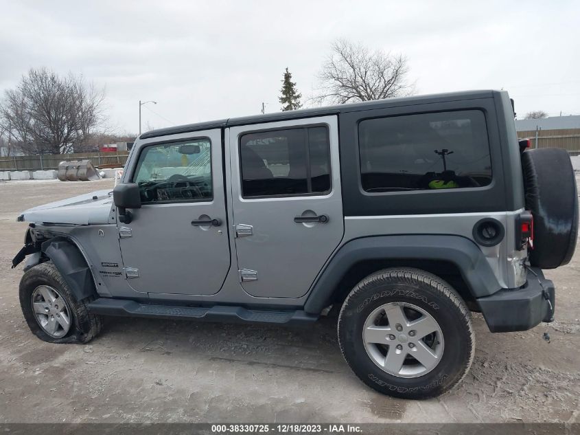 2018 Jeep Wrangler Jk Unlimited Sport S 4X4 VIN: 1C4BJWDG9JL832047 Lot: 38330725