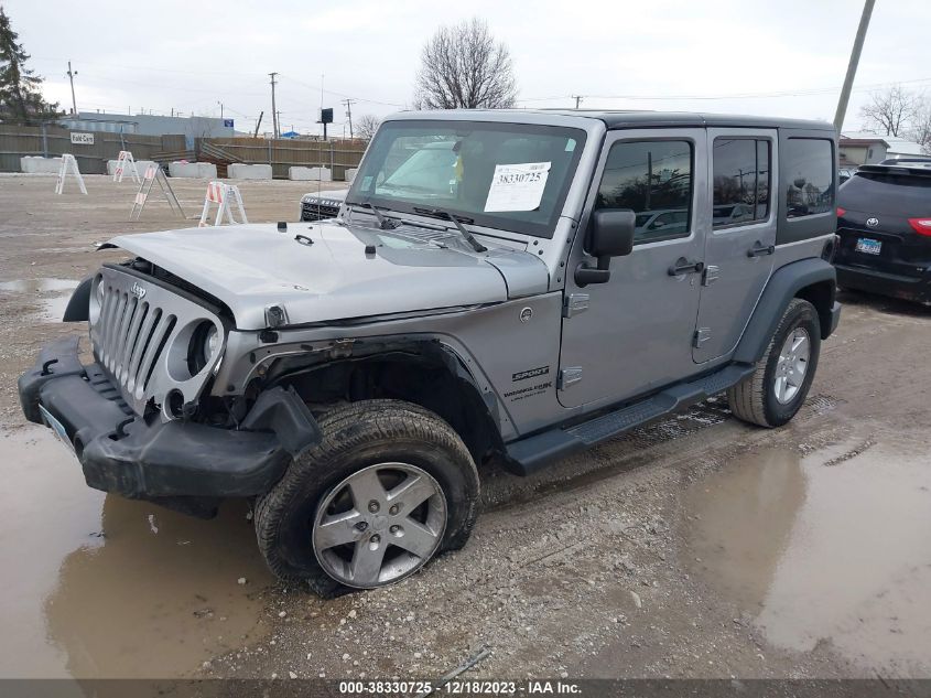 2018 Jeep Wrangler Jk Unlimited Sport S 4X4 VIN: 1C4BJWDG9JL832047 Lot: 38330725