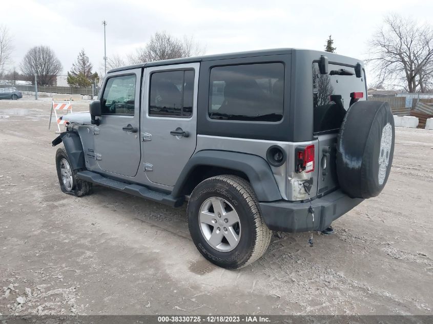 2018 Jeep Wrangler Jk Unlimited Sport S 4X4 VIN: 1C4BJWDG9JL832047 Lot: 38330725