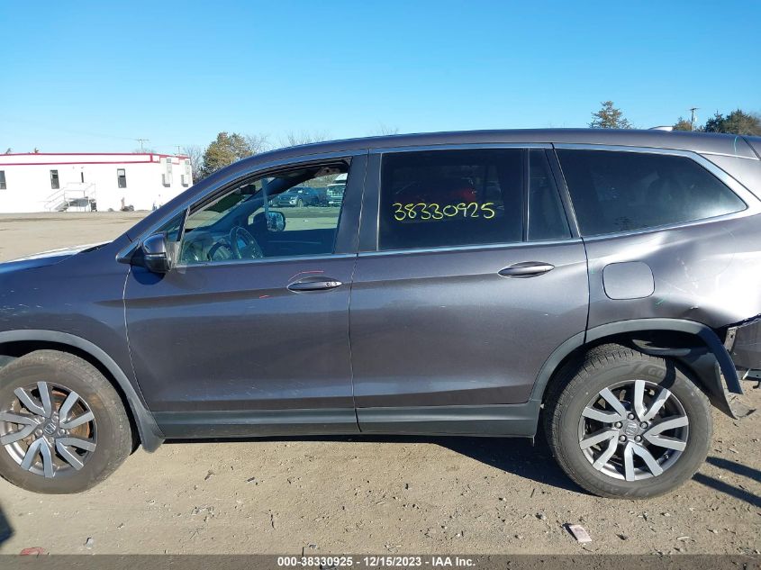 2019 Honda Pilot Ex-L VIN: 5FNYF6H58KB050265 Lot: 38330925