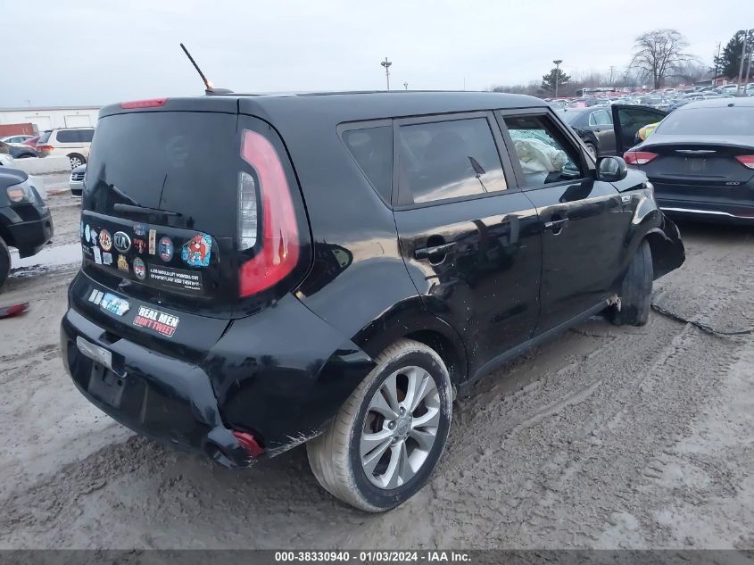 2016 Kia Soul + VIN: KNDJP3A59G7268526 Lot: 38330940