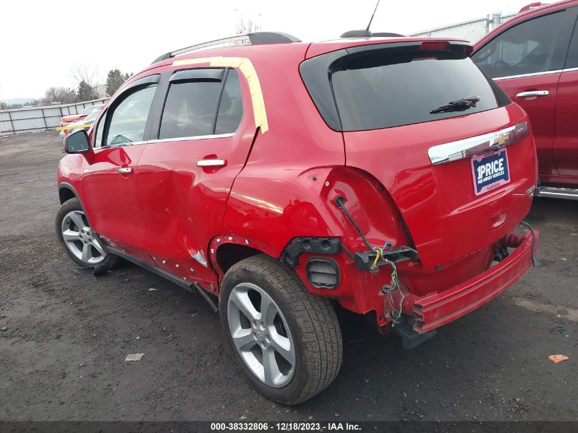 2016 Chevrolet Trax Ltz VIN: KL7CJRSB0GB601837 Lot: 38332806