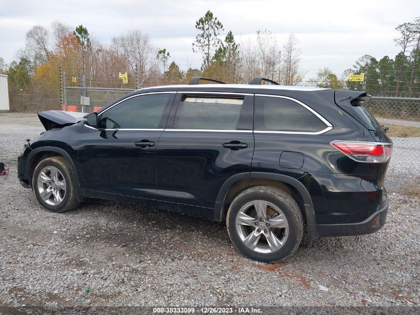 5TDYKRFH5FS054575 2015 Toyota Highlander Limited V6