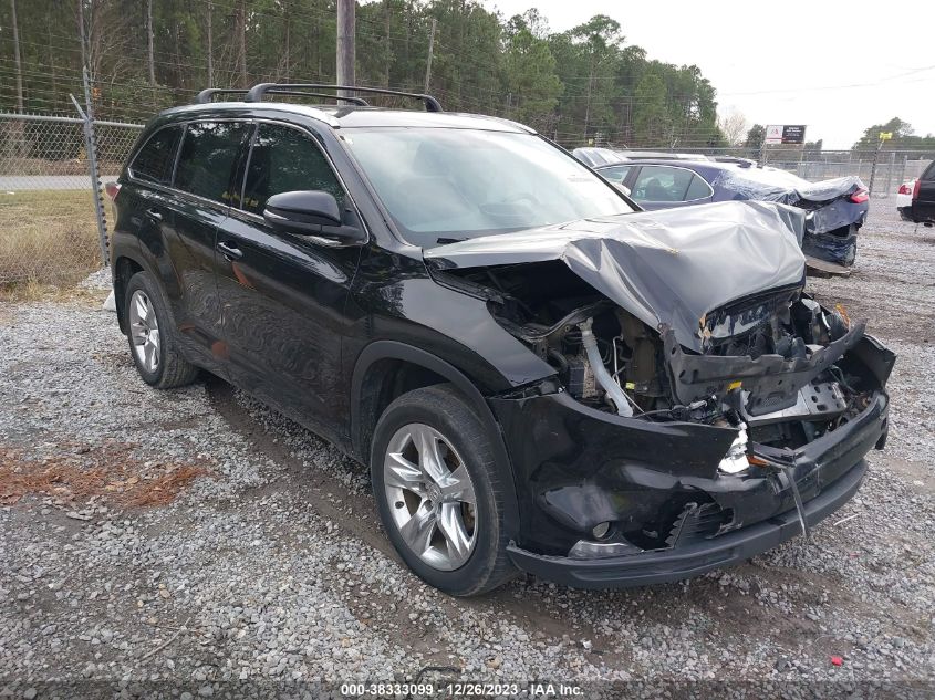 2015 Toyota Highlander Limited V6 VIN: 5TDYKRFH5FS054575 Lot: 38333099