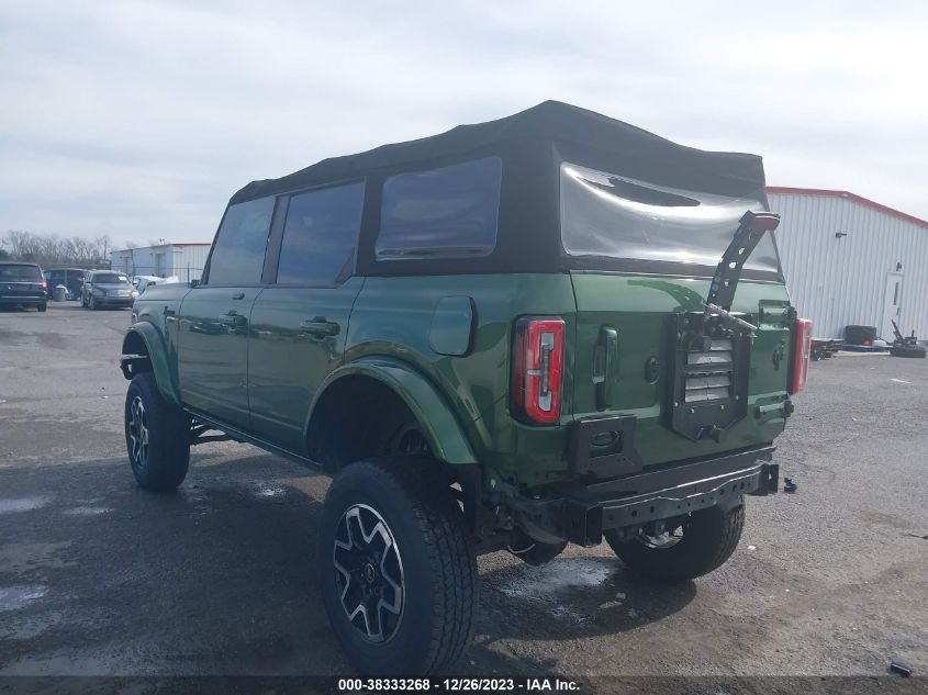 2022 Ford Bronco Outer Banks VIN: 1FMEE5BP0NLB18128 Lot: 38333268