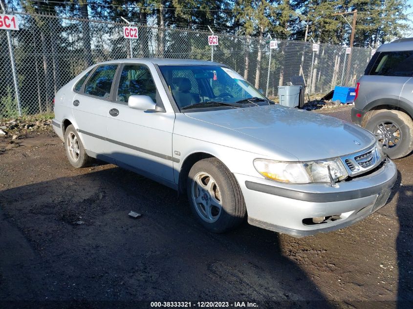 YS3DD58H912001823 2001 Saab 9-3 Base (A4)/Base W/Sunroof (A4)