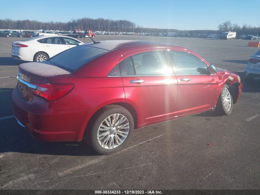 2012 Chrysler 200 Limited VIN: 1C3CCBCG6CN184882 Lot: 38334233