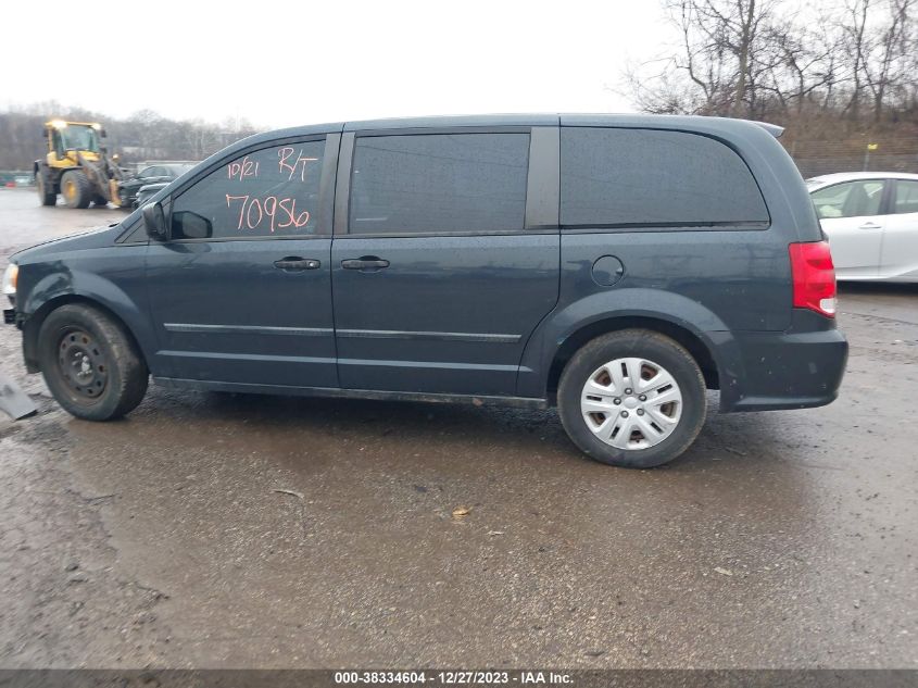 2014 Dodge Grand Caravan Avp/Se VIN: 2C4RDGBG1ER473952 Lot: 38334604