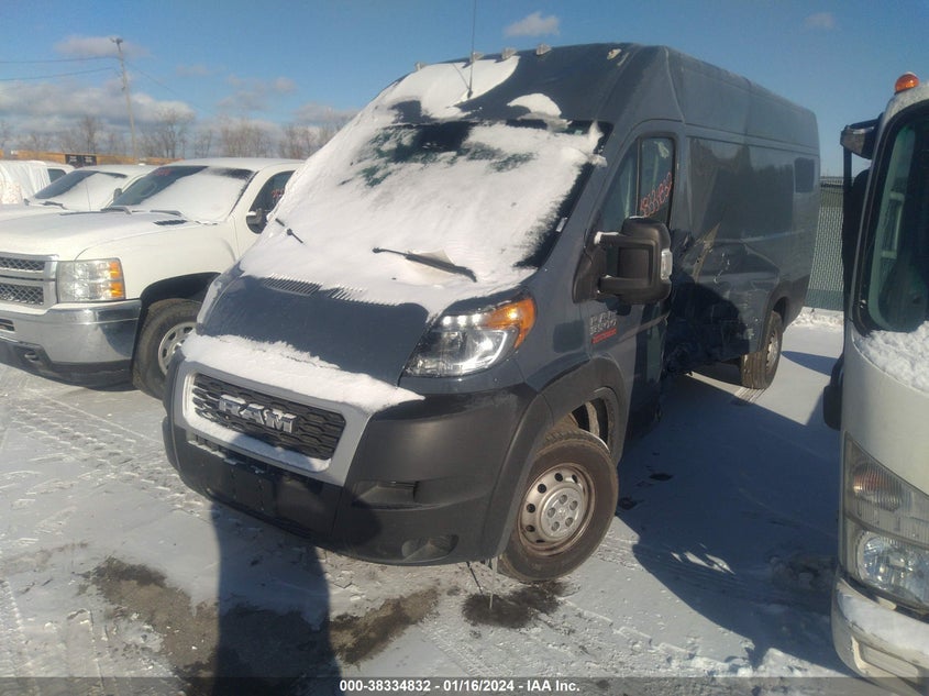 2021 Ram Promaster 3500 Cargo Van High Roof 159 Wb Ext VIN: 3C6MRVJG8ME536554 Lot: 38334832