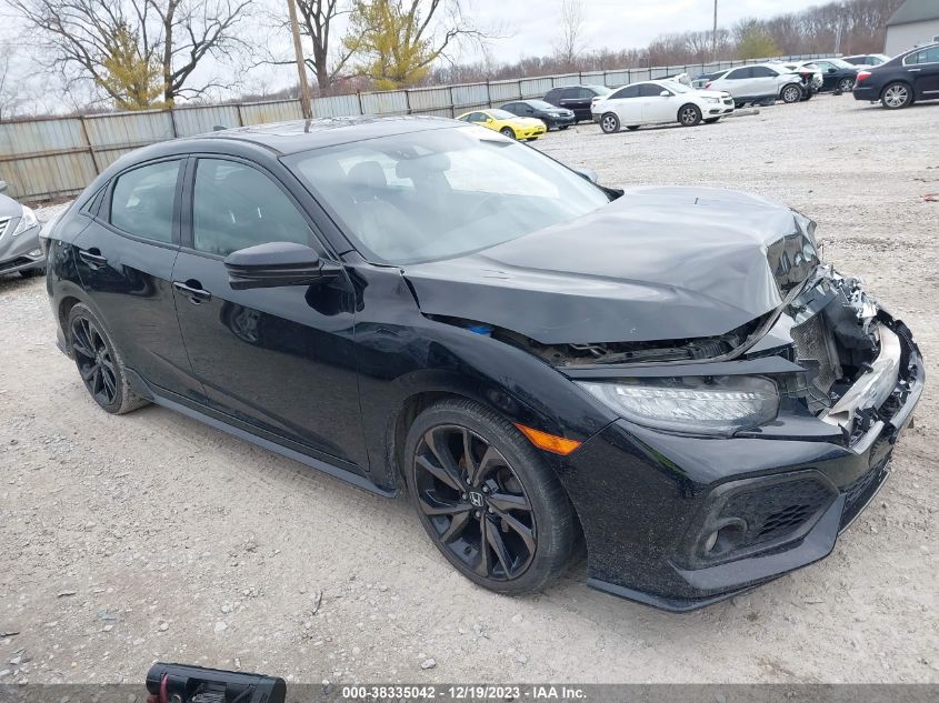 2018 Honda Civic Sport Touring VIN: SHHFK7H9XJU230100 Lot: 38335042