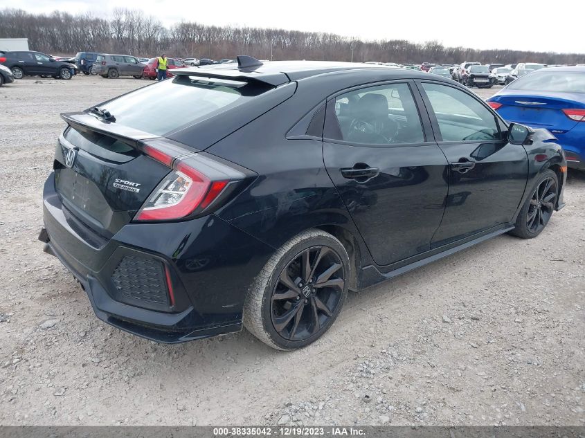 2018 Honda Civic Sport Touring VIN: SHHFK7H9XJU230100 Lot: 38335042