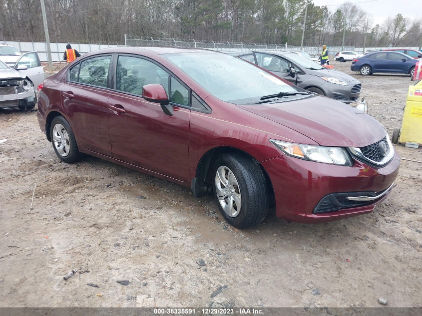 2013 Honda Civic Lx VIN: 19XFB2F5XDE029165 Lot: 38335591