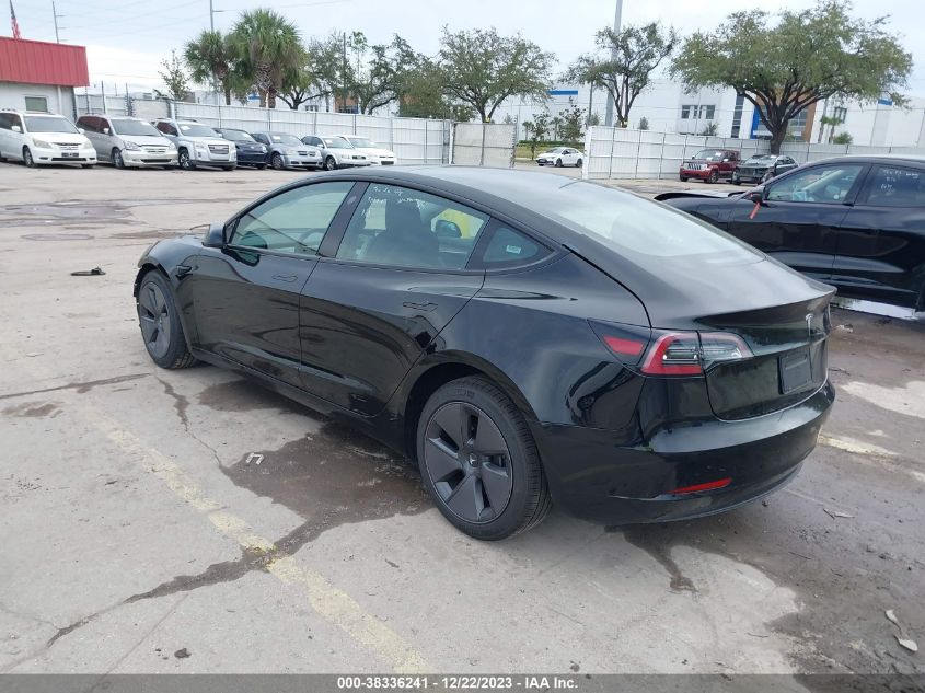 2023 Tesla Model 3 Rear-Wheel Drive VIN: 5YJ3E1EA9PF434810 Lot: 38336241