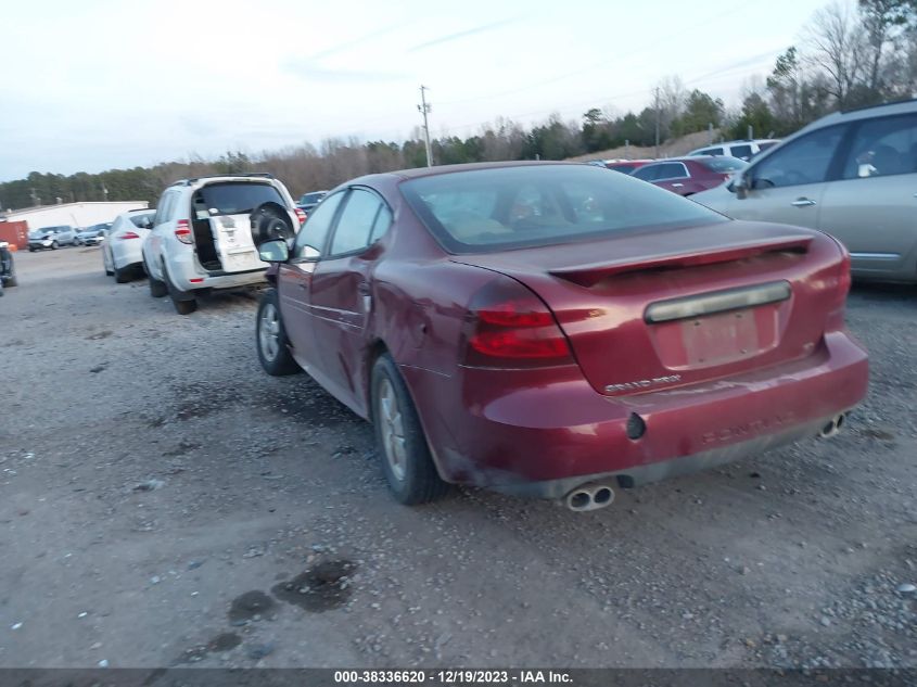 2005 Pontiac Grand Prix Gt VIN: 2G2WS522551168801 Lot: 38336620