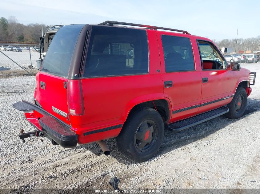 1999 Chevrolet Tahoe Ls VIN: 1GNEK13R8XJ460910 Lot: 38337302