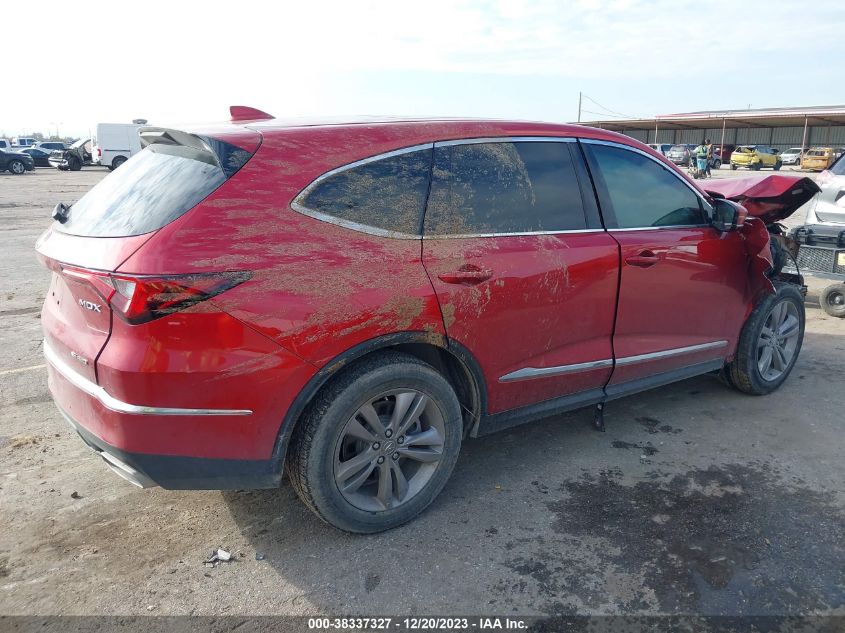 2022 Acura Mdx Base (A10) VIN: 5J8YE1H31NL008009 Lot: 38337327