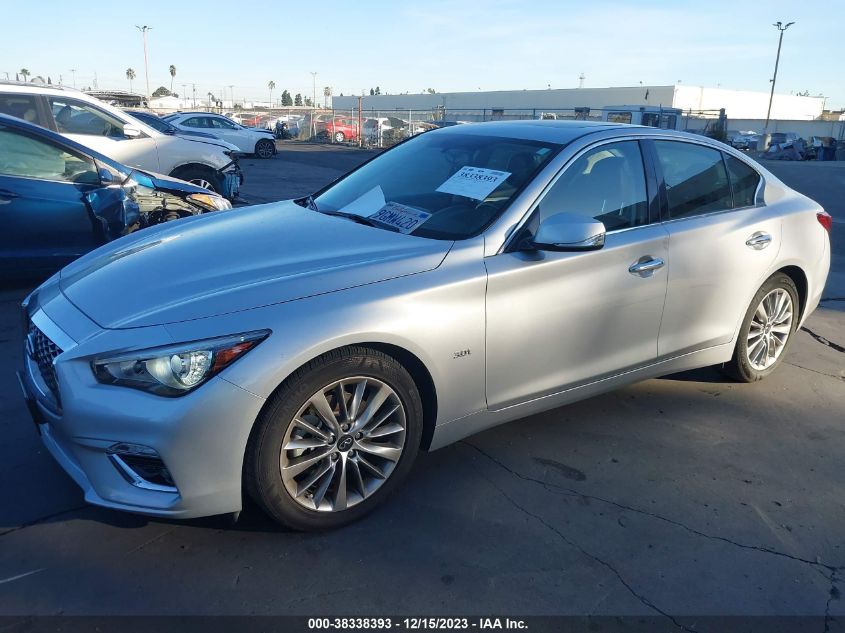 2020 Infiniti Q50 Pure VIN: JN1EV7AR8LM255606 Lot: 38338393