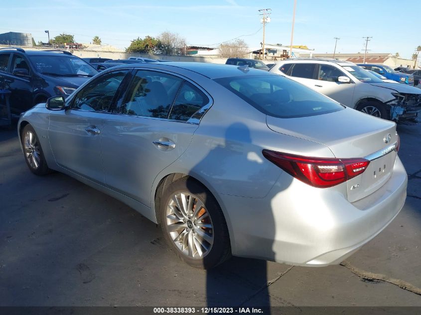 2020 Infiniti Q50 Pure VIN: JN1EV7AR8LM255606 Lot: 38338393