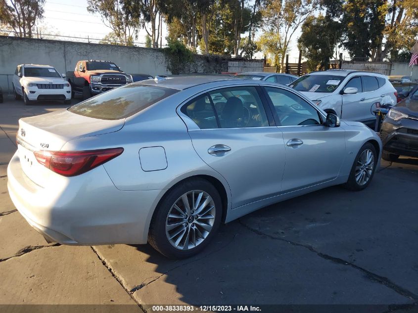 2020 Infiniti Q50 Pure VIN: JN1EV7AR8LM255606 Lot: 38338393