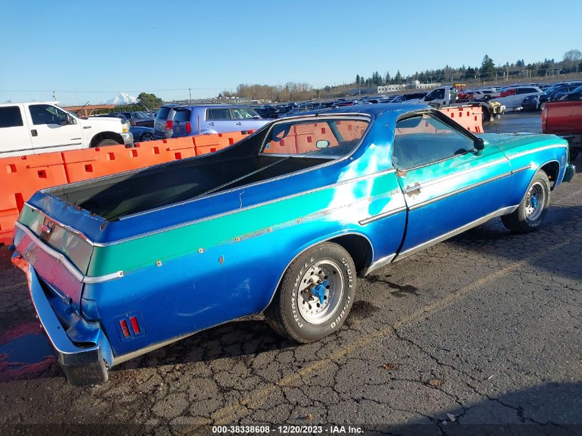 1975 Chevrolet El Camino VIN: 1D80H5Z444398 Lot: 38338608