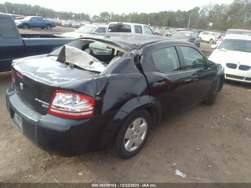 1B3CC4FB6AN107466 2010 Dodge Avenger Sxt