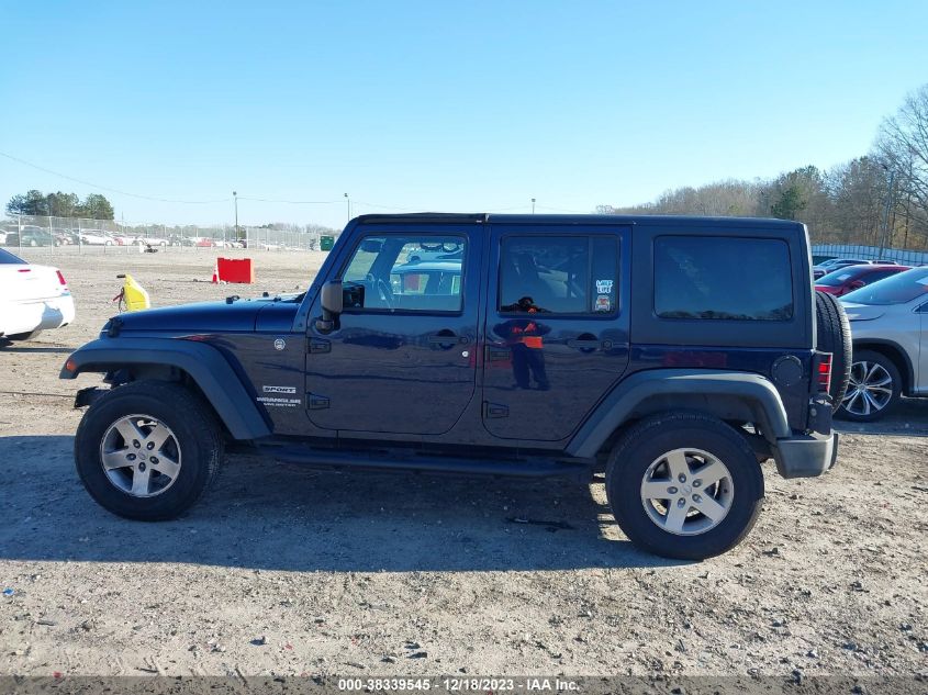 2013 Jeep Wrangler Unlimited Sport VIN: 1C4BJWDG5DL519159 Lot: 38339545