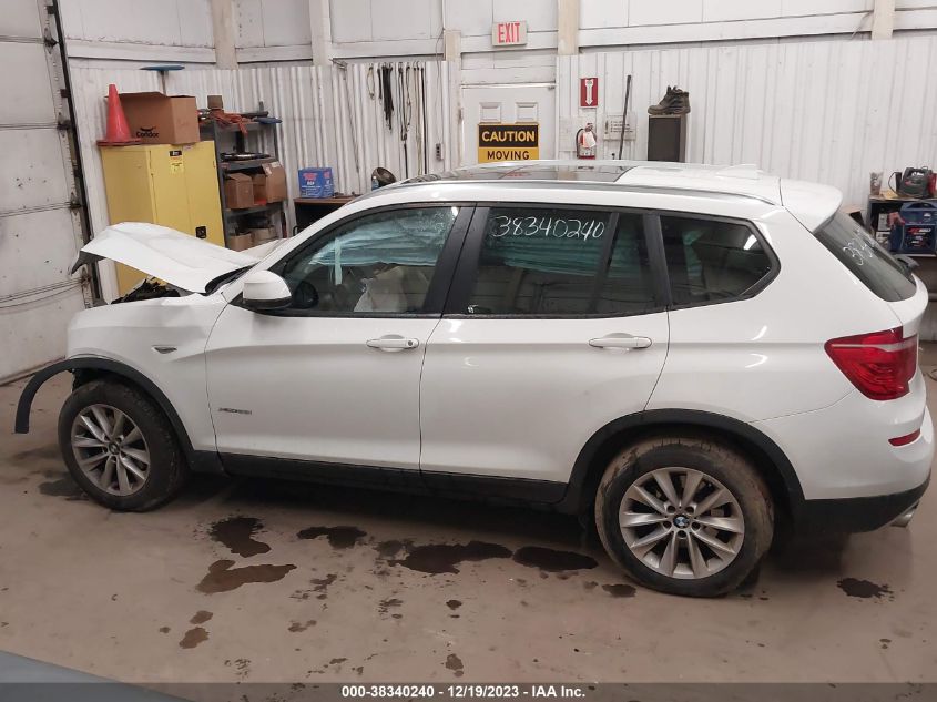 2016 BMW X3 xDrive28I VIN: 5UXWX9C51G0D64456 Lot: 38340240