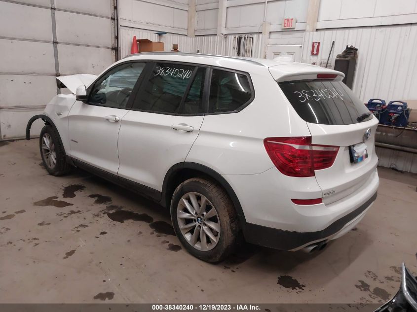 2016 BMW X3 xDrive28I VIN: 5UXWX9C51G0D64456 Lot: 38340240