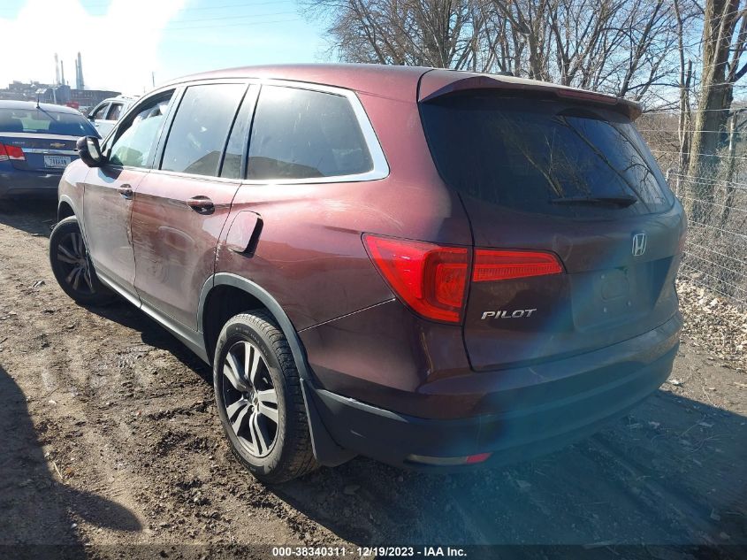 2018 Honda Pilot Ex-L VIN: 5FNYF6H55JB002608 Lot: 38340311