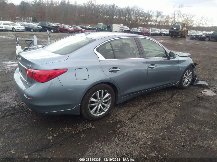 2014 Infiniti Q50 Premium VIN: JN1BV7AR4EM694128 Lot: 38340335