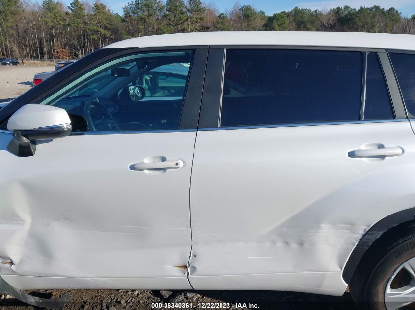 2023 Toyota Highlander Hybrid Le VIN: 5TDZARAH0PS519019 Lot: 38340361