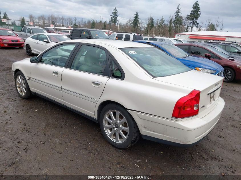 2005 Volvo S80 2.5T VIN: YV1TS592051412844 Lot: 38340424