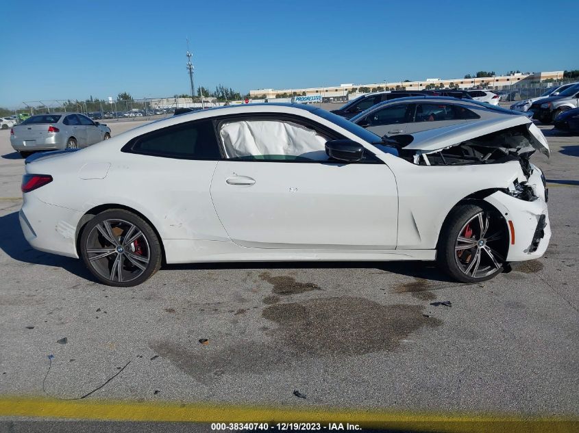 2021 BMW M440I xDrive VIN: WBA13AR04MCF42713 Lot: 38340740