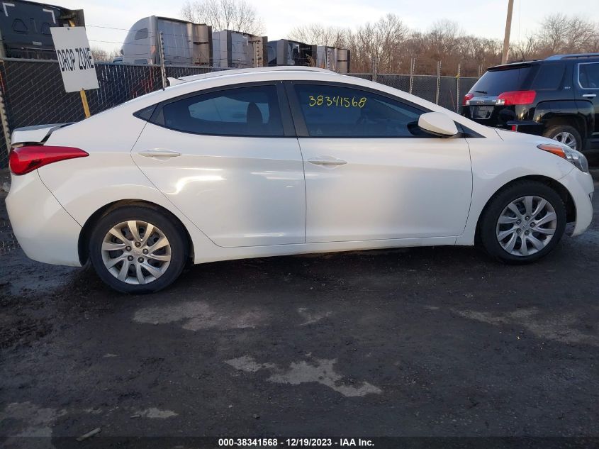 2012 Hyundai Elantra Gls VIN: 5NPDH4AE2CH134902 Lot: 38341568