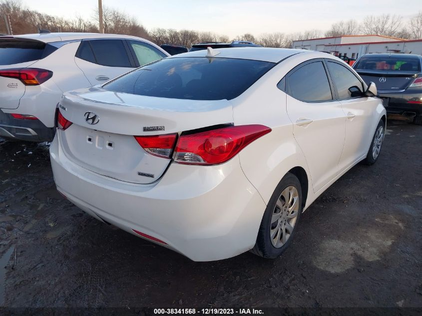 2012 Hyundai Elantra Gls VIN: 5NPDH4AE2CH134902 Lot: 38341568