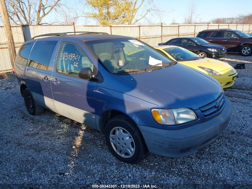 2002 Toyota Sienna Le VIN: 4T3ZF13C72U505677 Lot: 38343301