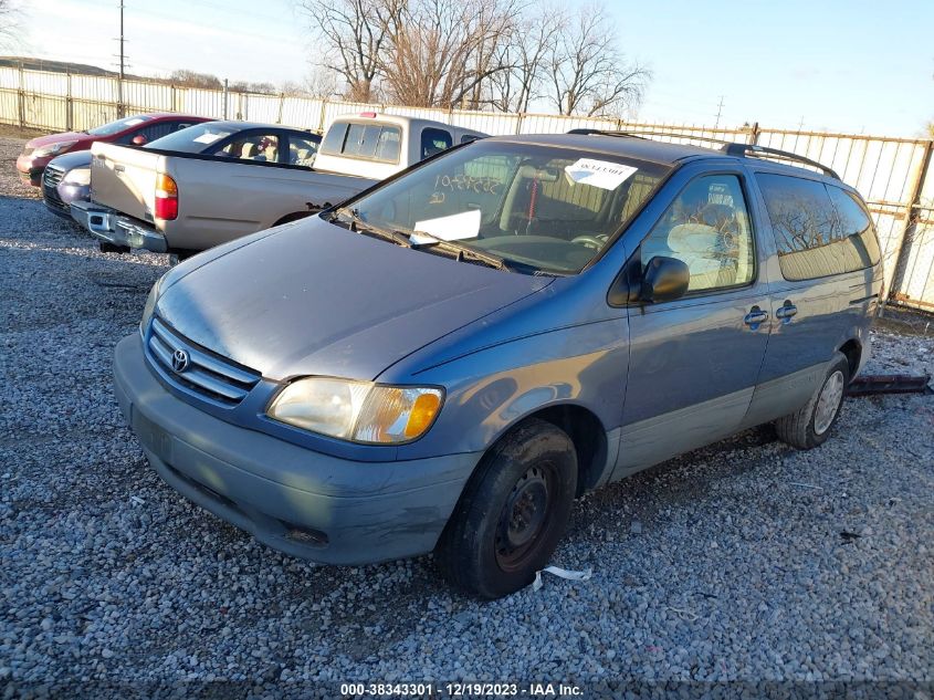 2002 Toyota Sienna Le VIN: 4T3ZF13C72U505677 Lot: 38343301